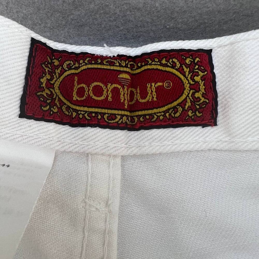 Vintage 90's Bonjour Button Fly Women's Jean Shorts Size 11/12 White - Picture 11 of 14